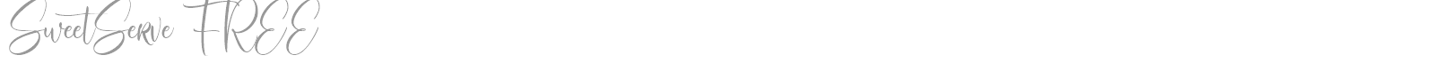 SweetServe font preview